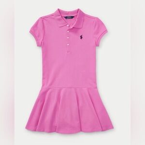 Ralph Lauren Girls Polo Dress, Pink size Small/7